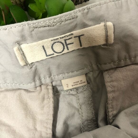 LOFT light Gray navy blue shorts cotton bundle - Picture 4 of 9
